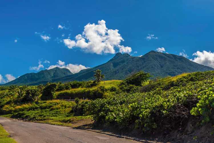 St Kitts mountain view