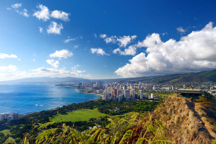 View of Honolulu Hawaii