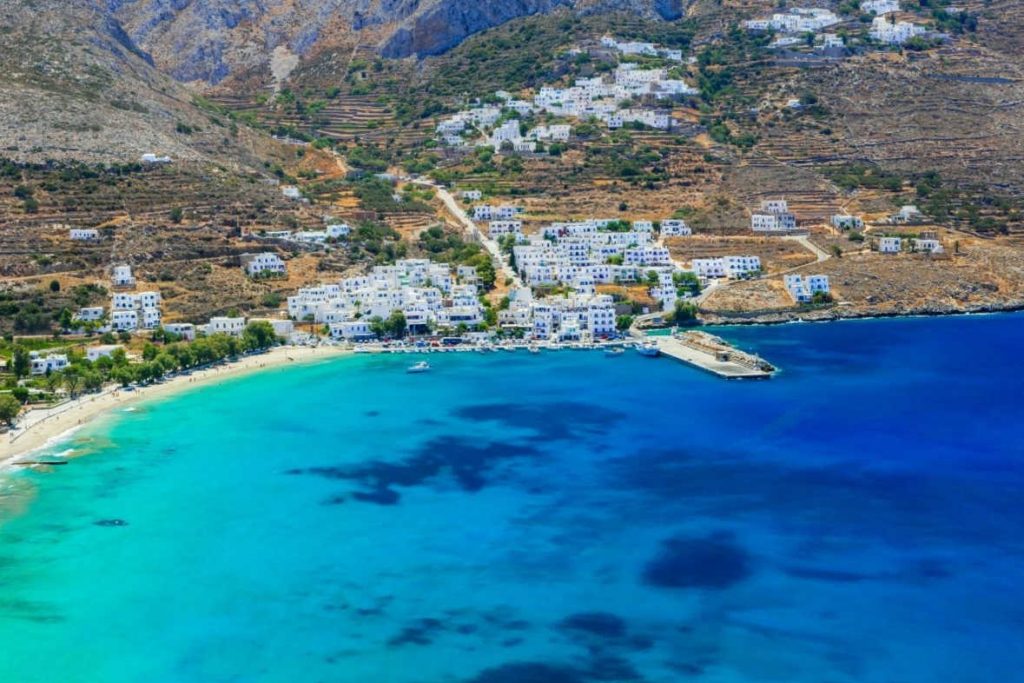 Amorgos Greece harbor