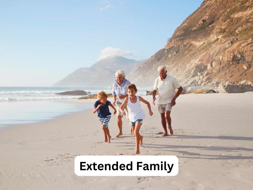 Extended Family Beach Running-3