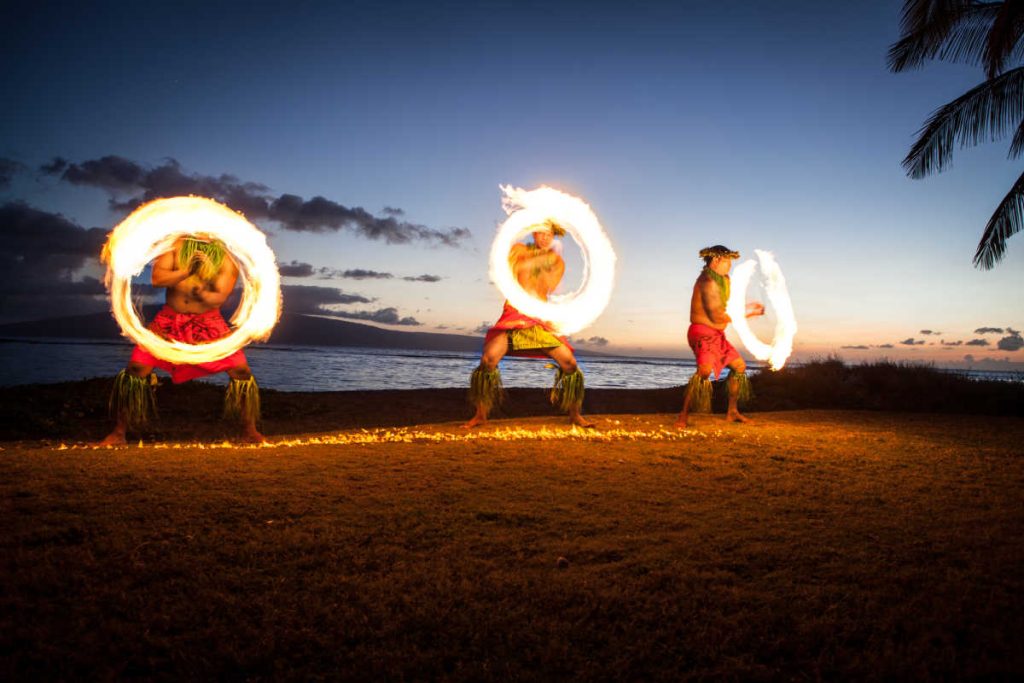 Fire dancers Hawaii
