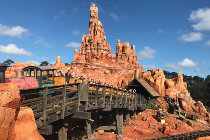 Thunder Mountain ride Disney World Florida-Kids Are A Trip