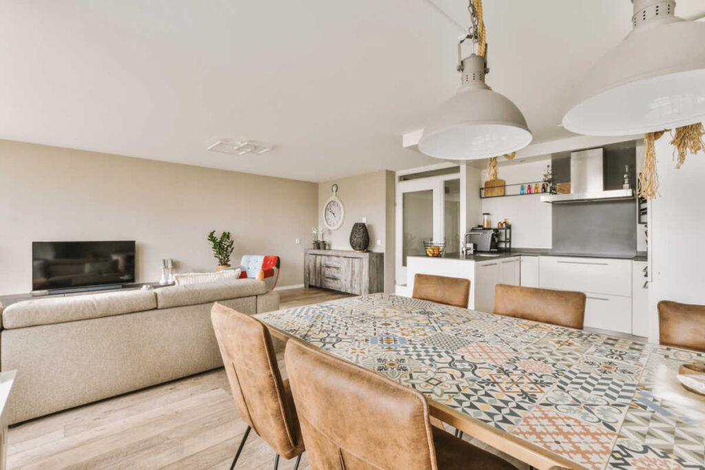 Vacation rental open floor plan