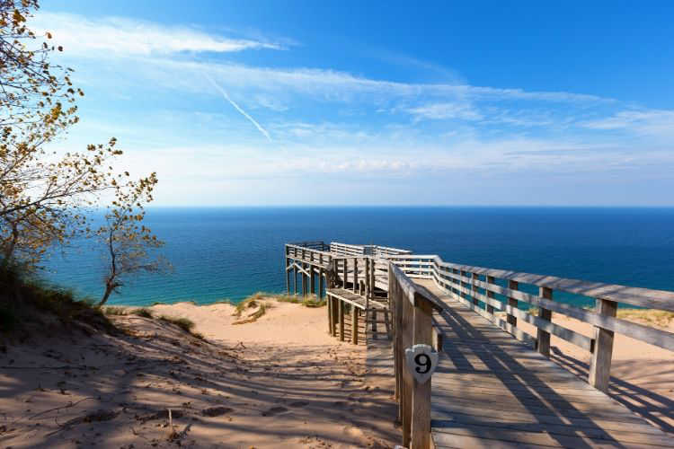 Sleeping Bear Dunes with grandparents