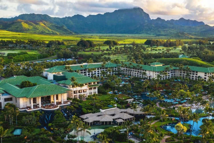 Grand Hyatt Kauai aerial