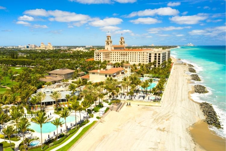 View of The Breakers Palm Beach resort-Multigenerational Vacations
