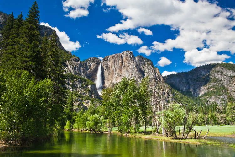 The sunset in Yosemite National Park California