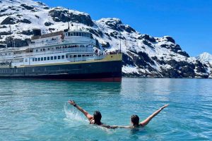 UnCruise Alaska polar plunge - Kids Are A Trip