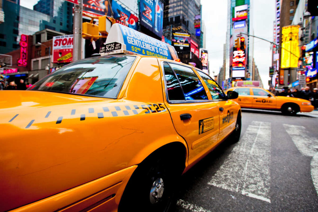 NYC taxi girls trip