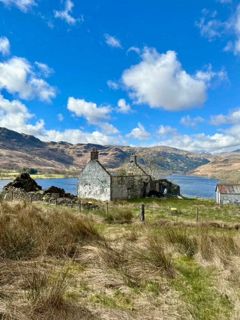 Stone houses along the West Highland Way