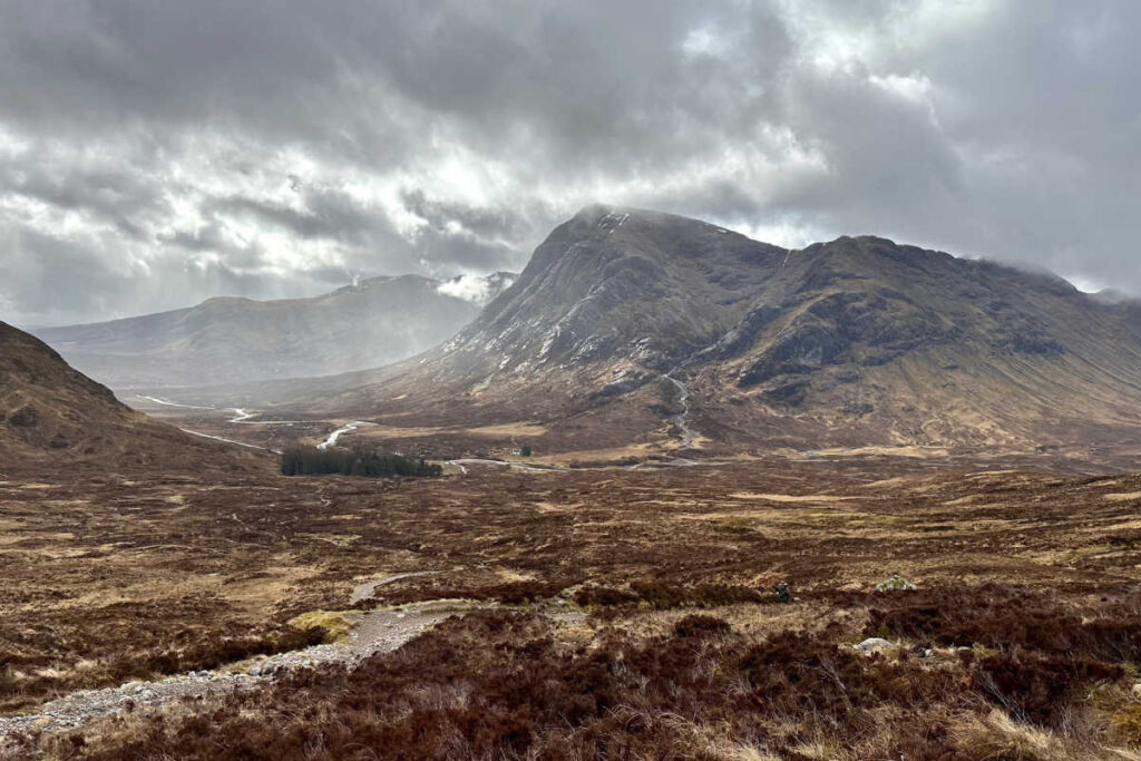 View from Devils Staircase West Highland Way route