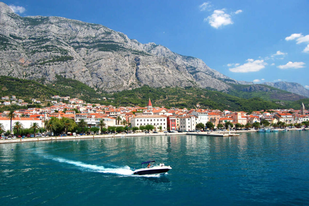 Makarska city view