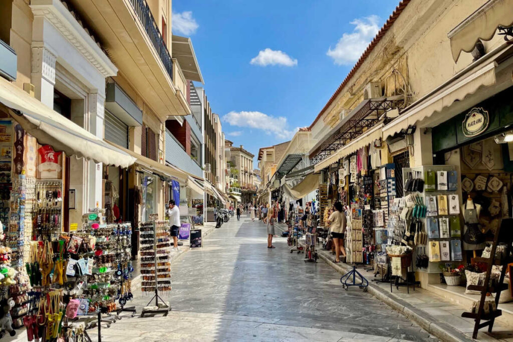 Shopping street Athens