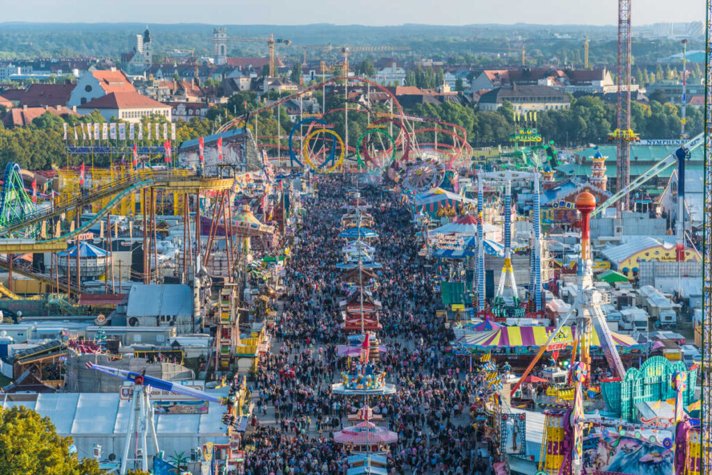 Oktoberfest aerial view