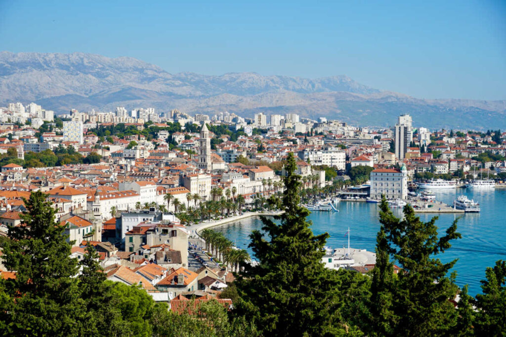 Split Croatia view mountain