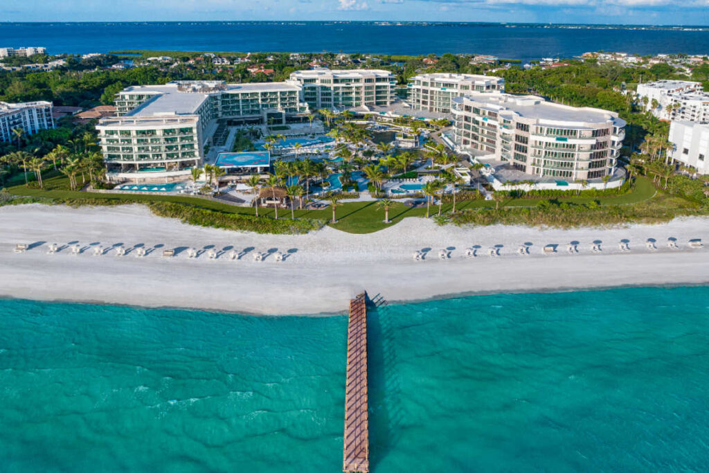 St Regis Longboat Key aerial view