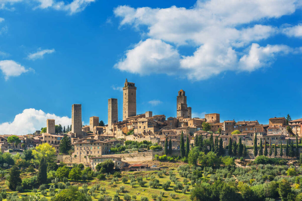View San Gimignano Italy